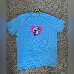 NWT For The Love of Buc-ee's Bucees Logo Valentines Day T-Shirt Large